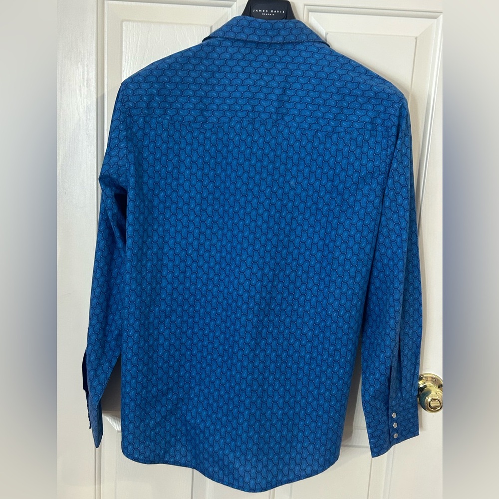 Vintage Wrangler Rancher Men’s Large Pearl Snap Shirt - Picture 3 of 7